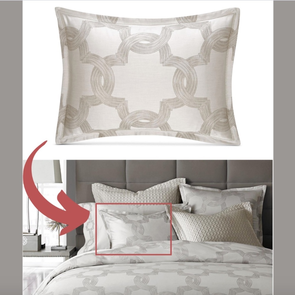 NEW $160 Hotel Collection Ironwork Luxe Cotton (1) Standard Sham #236‎